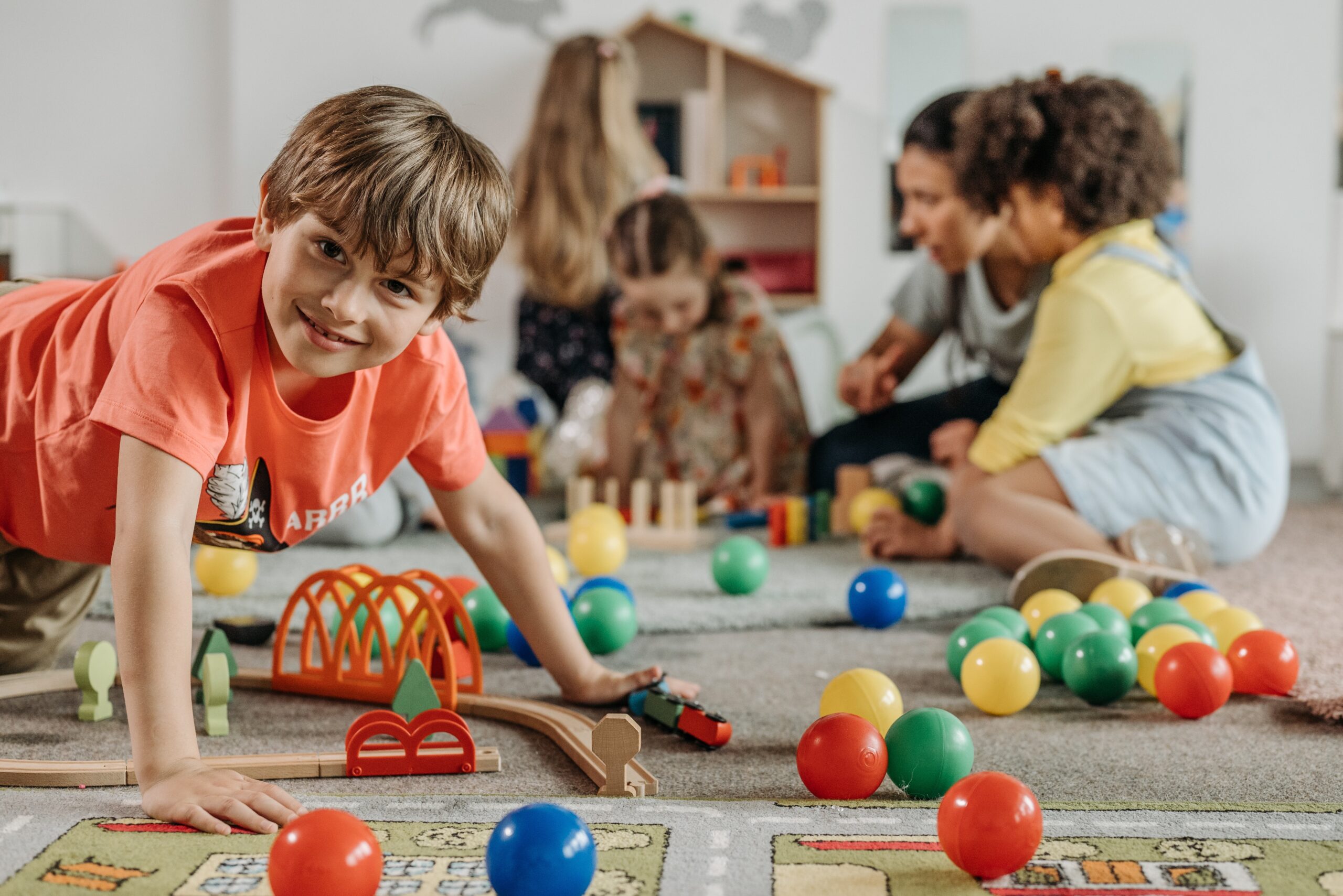 Child participating in therapeutic play during an Occupational Therapy session.